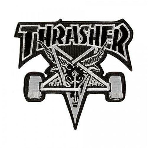 Parche Thrasher Pentagram Gray Black