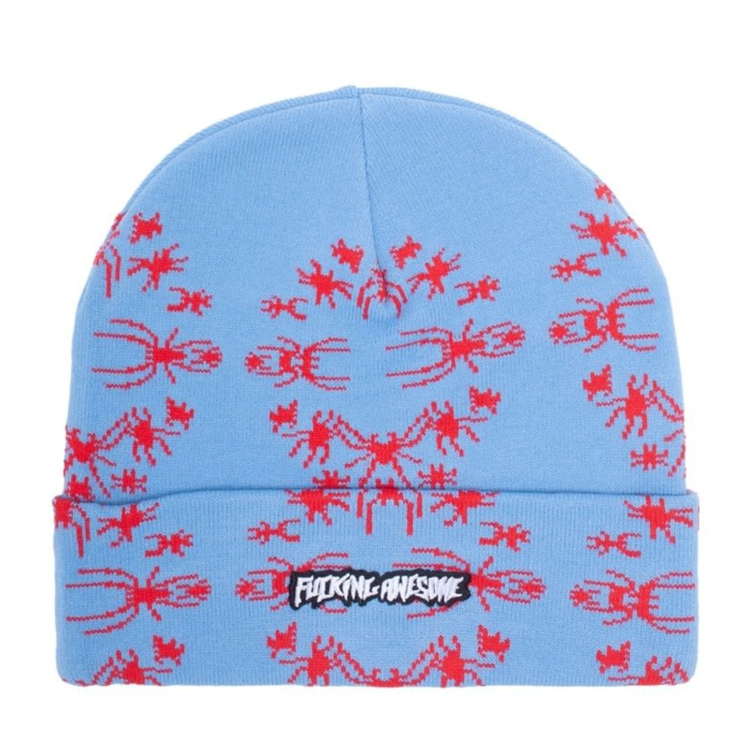 Chullo Fucking Awesome  - Spider Stamp light blue