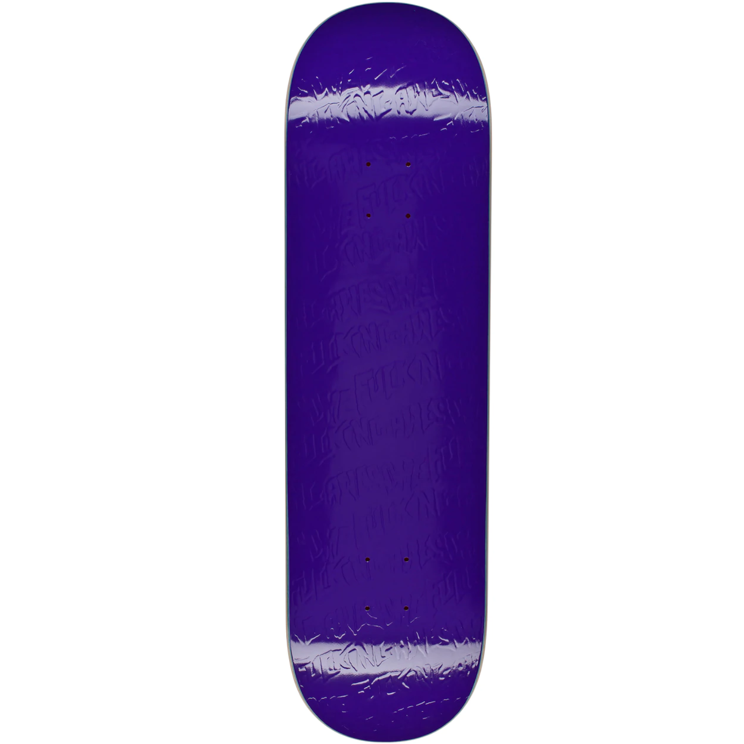 Tabla Fucking Awesome Stamp Embossed Purple - 8.5"