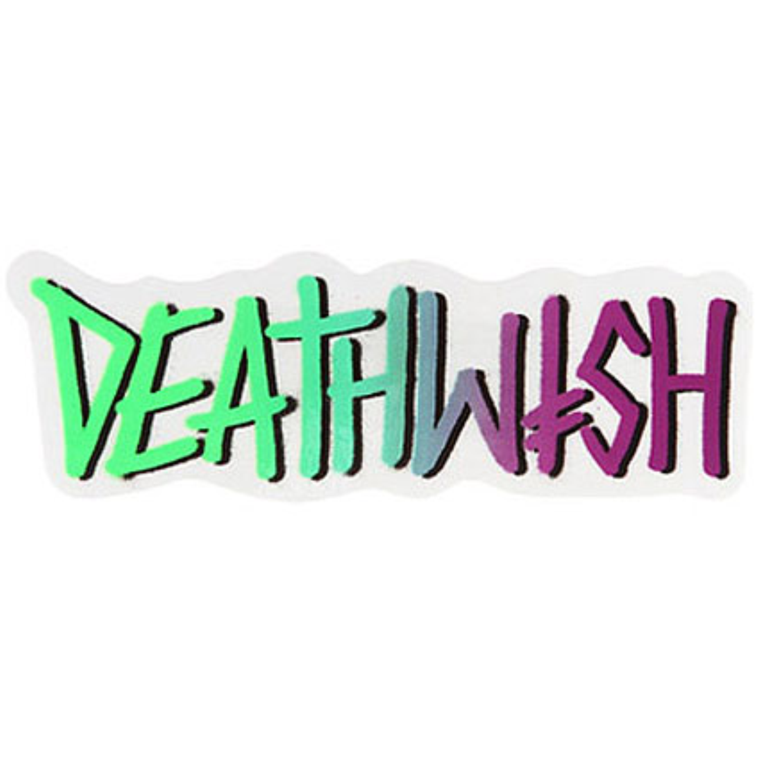 Sticker Deathwish - Death spray green/purple