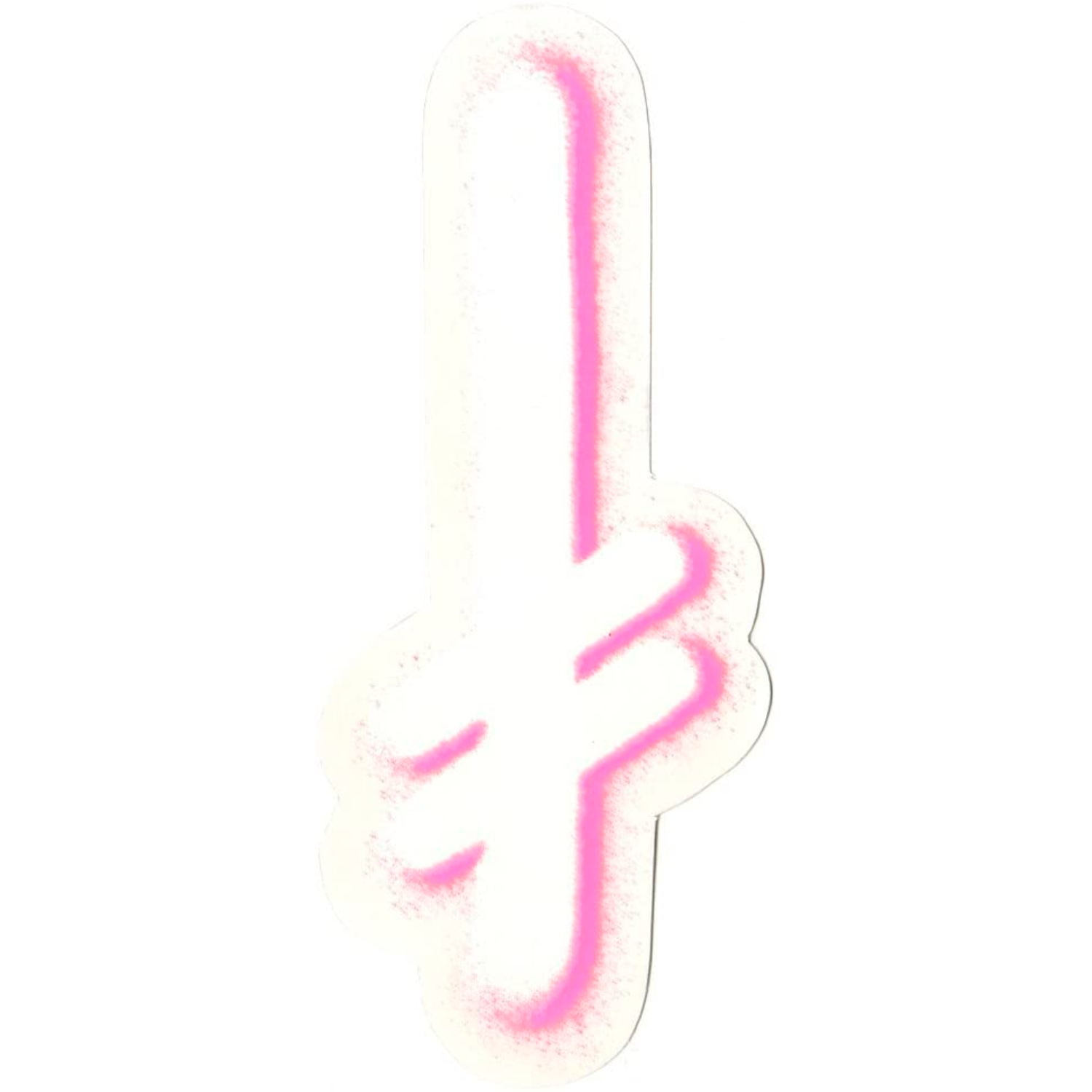Sticker Deathwish - Gang spray white pink