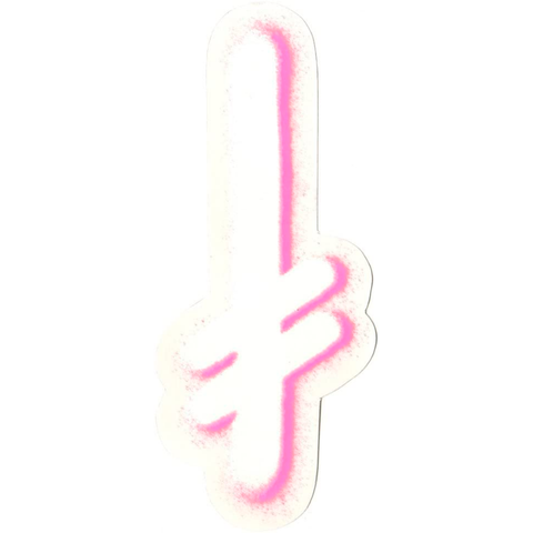 Sticker Deathwish - Gang spray white pink