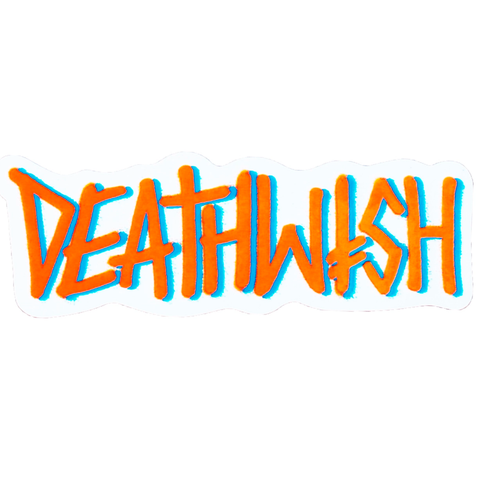 Sticker Deathwish - Death spray orange