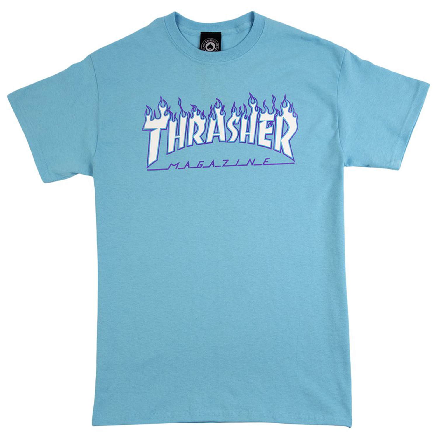 Thrasher Flame Sky Blue Thrasher Shirts Blue Flame Thrasher Tee