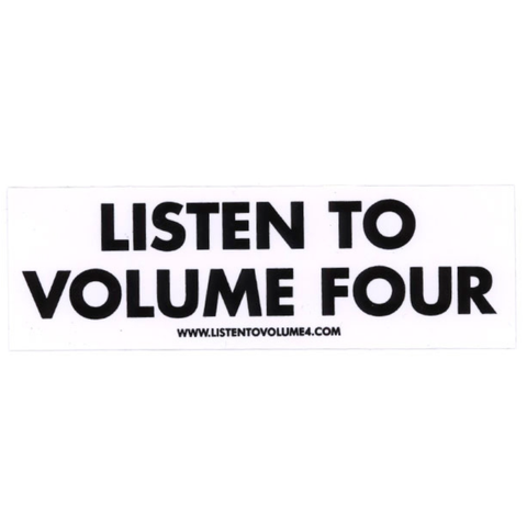 Sticker Vol. 4 - Listen to Volume 4 white